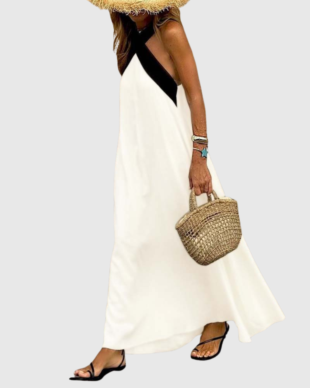 Orella | Dress with Cross Neckline