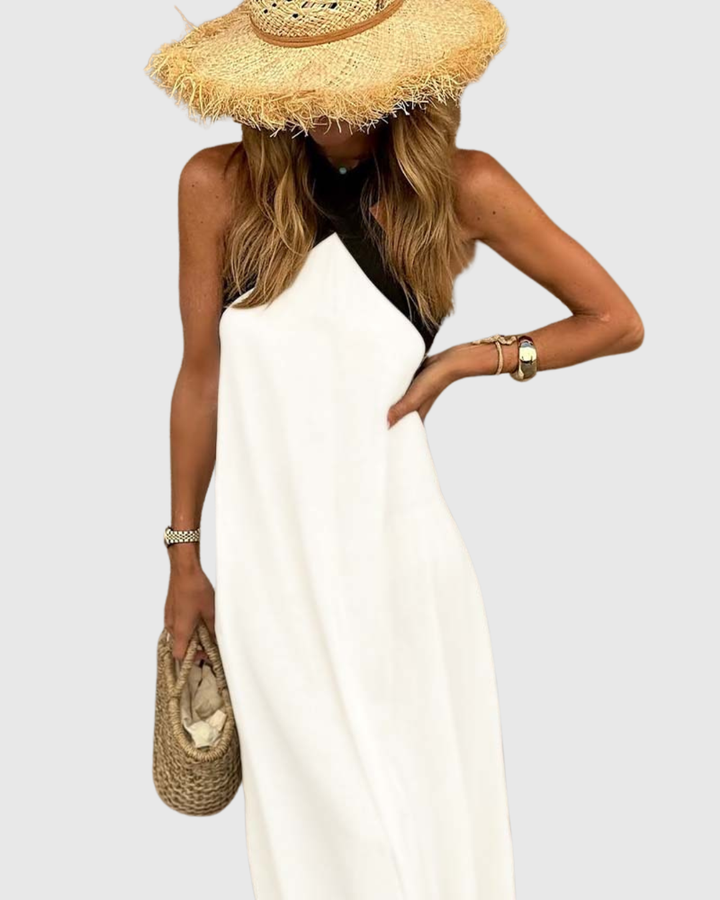 Orella | Dress with Cross Neckline