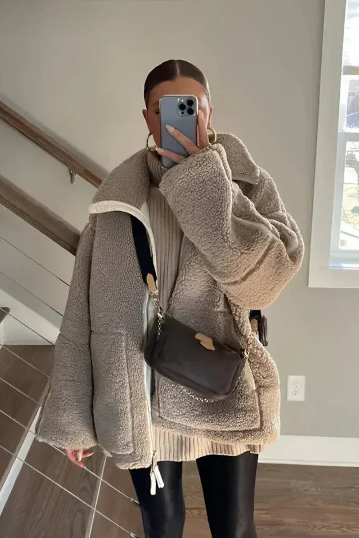 Kaja™ | Stylish Teddy Coat